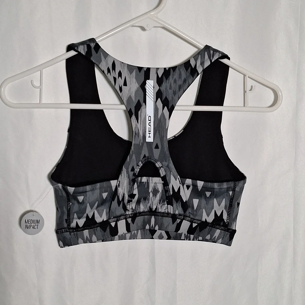 Geometric Patterned Sports Bra
